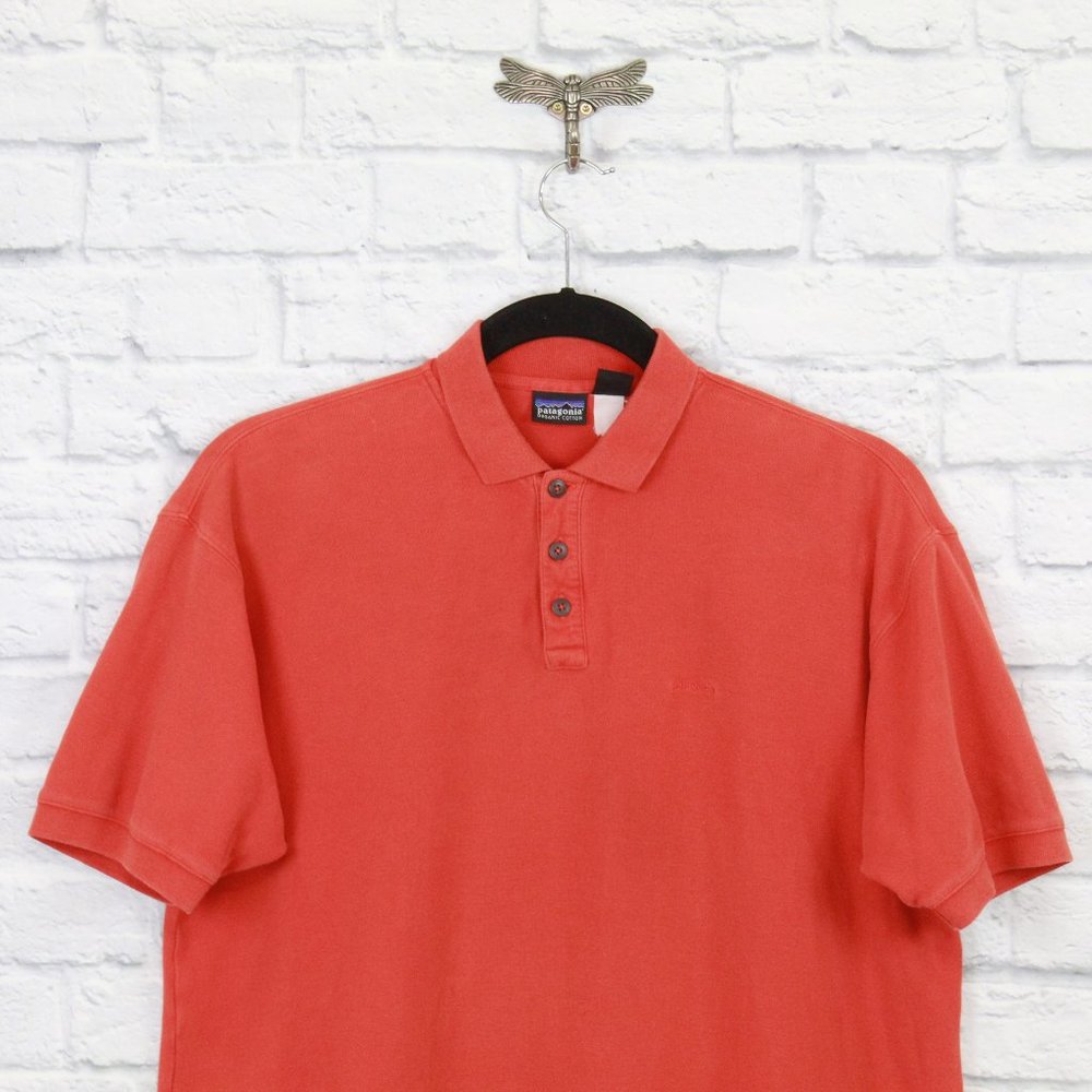 PATAGONIA Classic 1/4 Button Down Polo Shirt Sz L - Picture 2 of 8